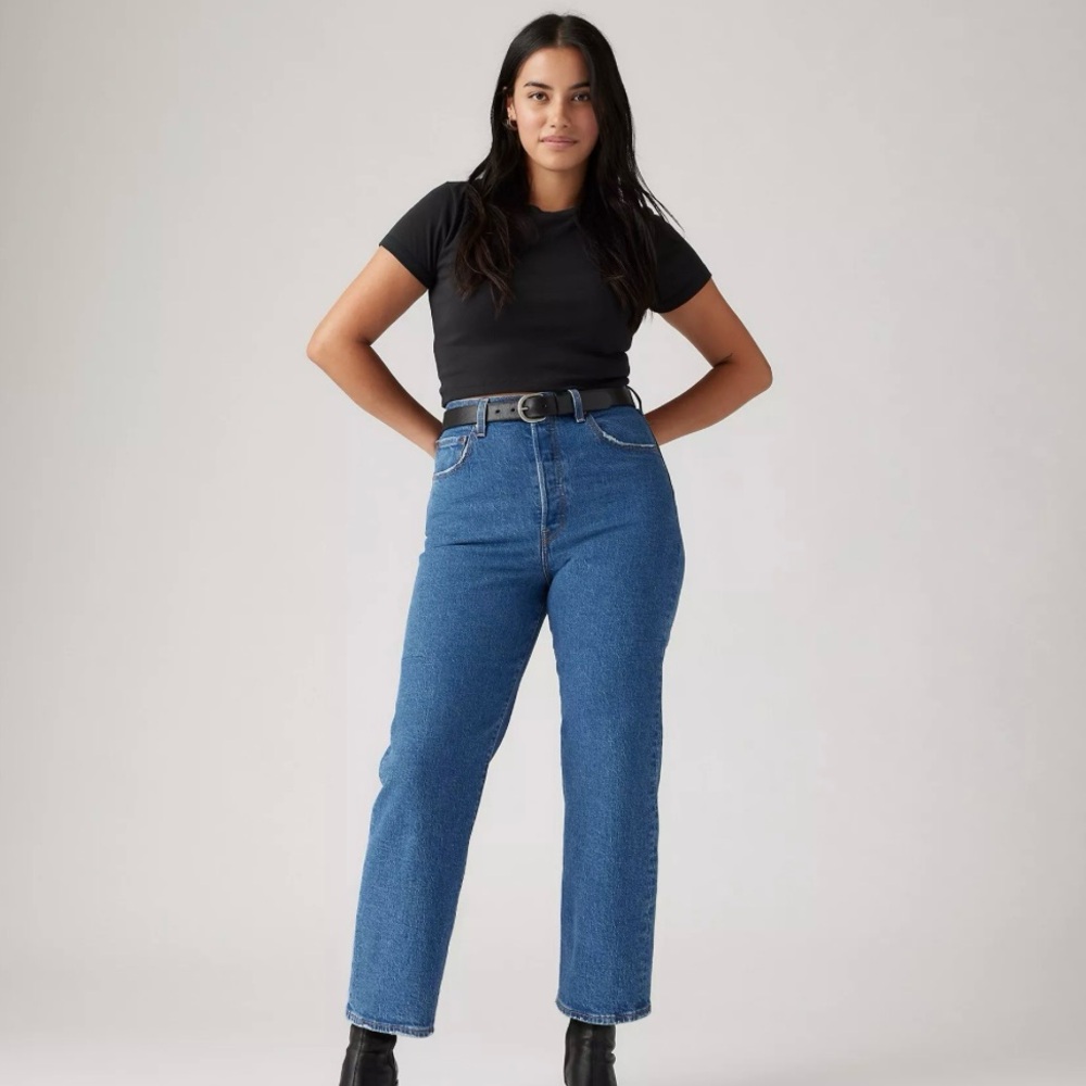 Levi’s Ribcage Straight Ankle Blue Jeans